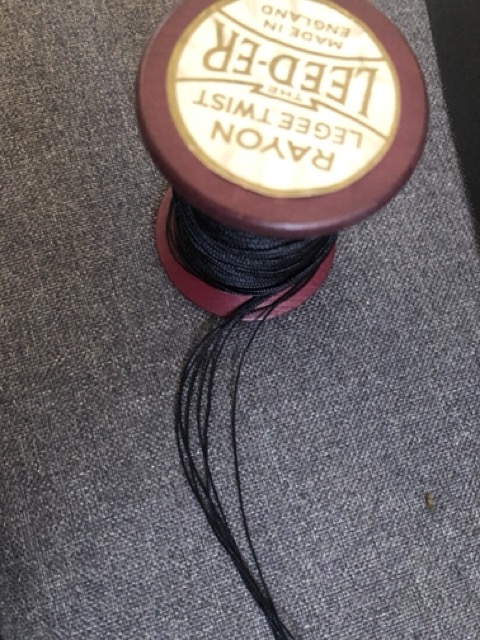 6 Strand Rayon Twist By the metre - BLACK